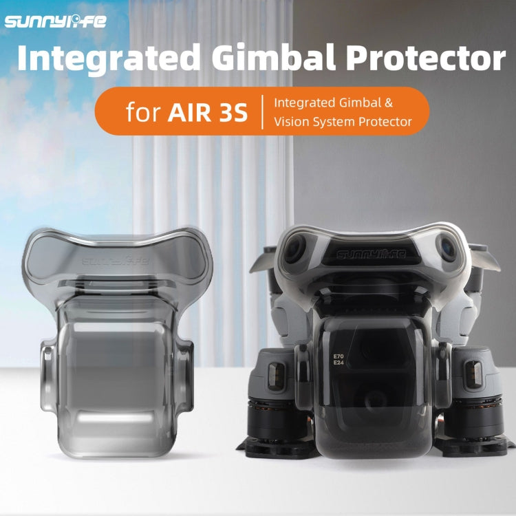 For DJI Air 3S Sunnylife Integrated Gimbal Cover Transparent Lens Cap Vision System Protector (Grey) - free shipping - PMC TechLife - Order now!