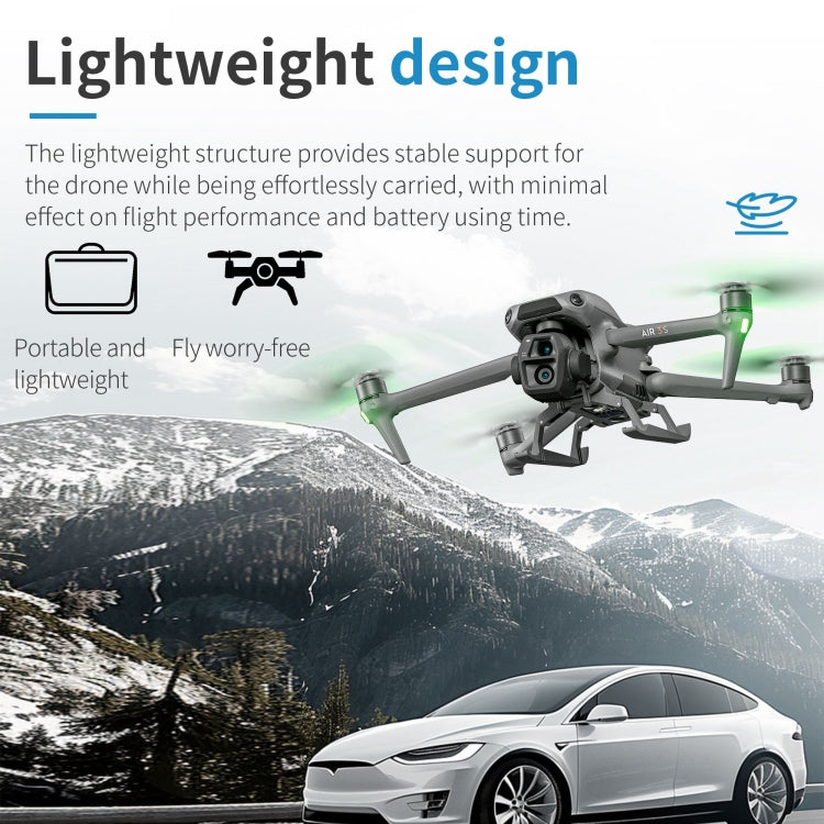 For DJI Air 3S / 3 STARTRC Folding Anti-fall Anti-dirt Heightened Landing Gear Training Rack (Grey) - free shipping - PMC TechLife - Order now!