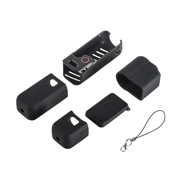 For DJI OSMO Pocket 3 STARTRC 5 in 1 Body Lens Handle Screen Silicone TPU Case (Black) - free shipping - PMC TechLife - Order now!