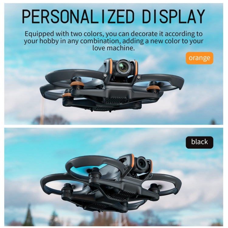 Fr DJI Avata 2 STARTRC Motor Protective Cover (Black+Orange) - Other by STARTRC | Online Shopping South Africa | PMC Jewellery | Buy Now Pay Later Mobicred