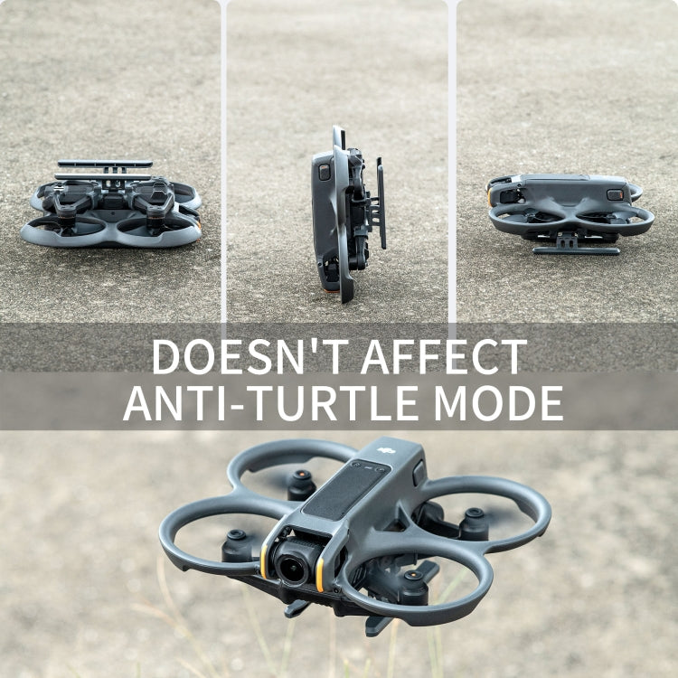 For DJI AVATA 2 STARTRC Folding Heightened Landing Gear Training Rack (Black) - Other by STARTRC | Online Shopping South Africa | PMC TechLife | Buy Now Pay Later Mobicred