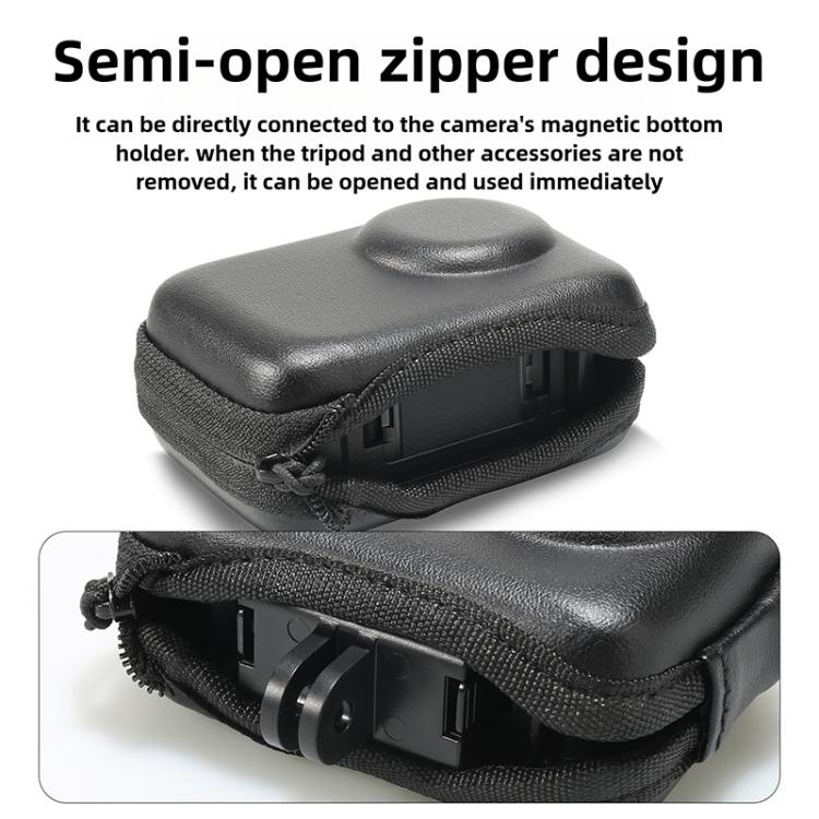 For DJI Osmo Action 5 Pro / 4 / 3 Portable Body Half Coverage Storage Box Bag (Black) - free shipping - PMC TechLife - Order now!