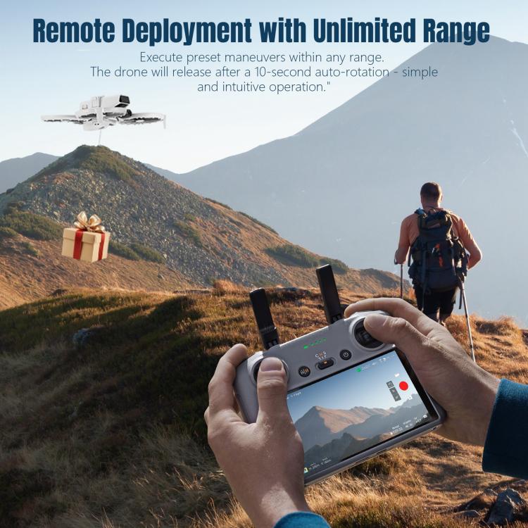 For DJI Flip STARTRC Air-Dropping System Thrower Parabolic (Grey) - free shipping - PMC TechLife - Order now!