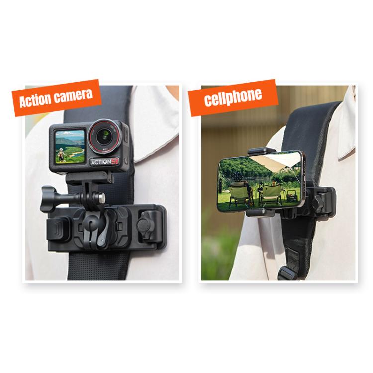 STARTRC Magnetic  Backpack Clip Mount for DJI Osmo 360 / GoPro Action Cameras (Black) - free shipping - PMC TechLife - Order now!