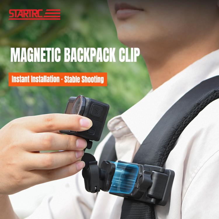 STARTRC Magnetic  Backpack Clip Mount for DJI Osmo 360 / GoPro Action Cameras (Black) - free shipping - PMC TechLife - Order now!