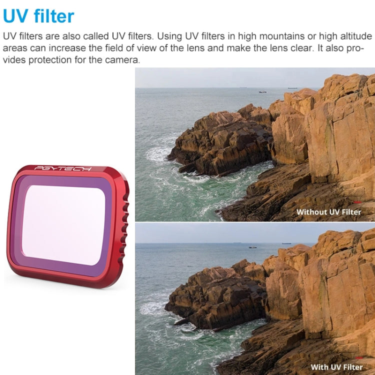 PGYTECH P-16A-032 UV Lens Filter for DJI Mavic Air 2 Drone Accessories - Lens Filter by PGYTECH | Online Shopping South Africa | PMC Jewellery | Buy Now Pay Later Mobicred