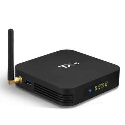 TX6 4K UHD Smart TV Box with Remote Controller, Android 7.1 Allwinner H6 Quad Core ARM Cortex-A53 1.5 GHz, 4GB+32GB, Support  Dual Band WiFi & HDMI & RJ45 & TF Card & SPDIF(Black) - Allwinner H6 by PMC Jewellery | Online Shopping South Africa | PMC Jewellery | Buy Now Pay Later Mobicred