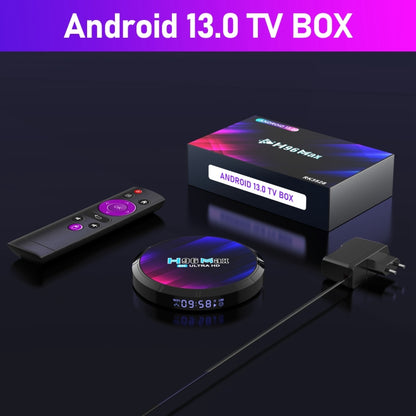 H96 Max 8K Ultra HD Smart TV Box Android 13.0 Media Player with Remote Control, RK3528 Quad-Core, 2GB+16GB(US Plug) - RK3318 by PMC Jewellery | Online Shopping South Africa | PMC Jewellery | Buy Now Pay Later Mobicred