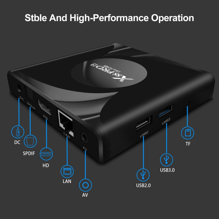 X88 Pro 13 Android 13.0 Smart TV Box with Remote Control, RK3528 Quad-Core, 4G+64GB (US Plug) - Others by PMC TechLife | Online Shopping South Africa | PMC TechLife