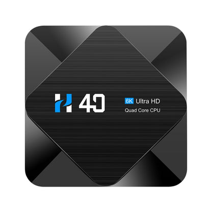 H40 4K Ultra HD Smart TV BOX Android 10.0 Media Player with Remote Control, Quad-core, RAM: 4GB, ROM: 32GB(EU Plug) - Amlogic S905 by PMC Jewellery | Online Shopping South Africa | PMC Jewellery | Buy Now Pay Later Mobicred