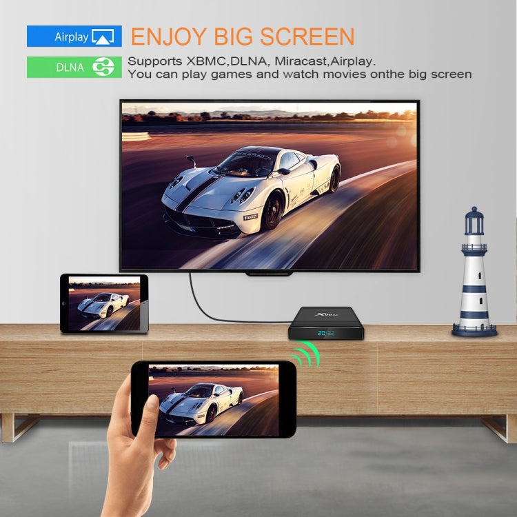 X96 Air 8K Smart TV BOX Android 9.0 Media Player with Remote Control, Quad-core Amlogic S905X3, RAM: 4GB, ROM: 64GB, Dual Band WiFi, Bluetooth, US Plug - Amlogic S905 by PMC TechLife | Online Shopping South Africa | PMC TechLife | Buy Now Pay Later Mobicred