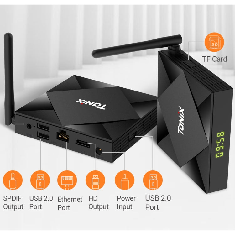 TANIX TX6s 4K Smart TV BOX Android 10 Media Player with Remote Control, Quad Core Allwinner H616, RAM: 4GB, ROM: 32GB, 2.4GHz/5GHz WiFi, Bluetooth, EU Plug - Allwinner H6 by PMC Jewellery | Online Shopping South Africa | PMC Jewellery | Buy Now Pay Later Mobicred