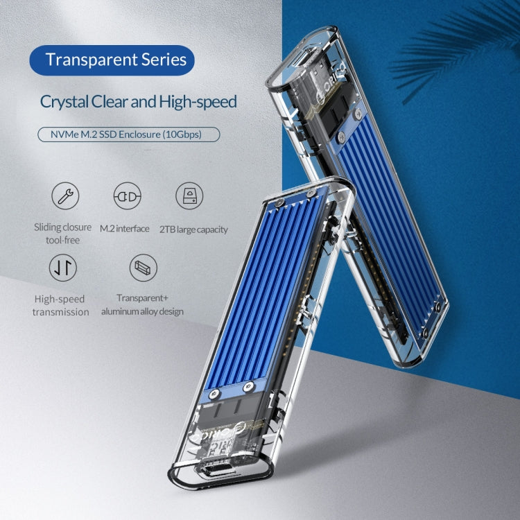 ORICO TCM2-C3 NVMe M.2 SSD Enclosure (10Gbps) - HDD Enclosure by ORICO | Online Shopping South Africa | PMC TechLife