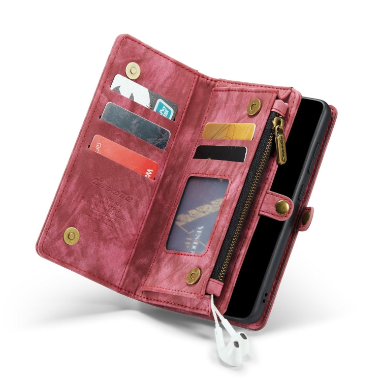 For Samsung Galaxy A70 CaseMe-008 Detachable Multifunctional Flip Leather Phone Case(Red) - free shipping - PMC Jewellery - Order now!
