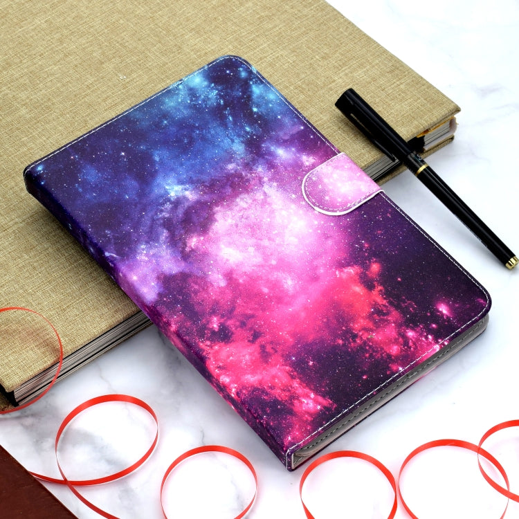 Colored Pattern Drawing Horizontal Flip PU Leather Case with Three-folding Holder for 10 inch Tablet PC(Starry sky) - 10 - 11 inch by PMC TechLife | Online Shopping South Africa | PMC TechLife | Buy Now Pay Later Mobicred