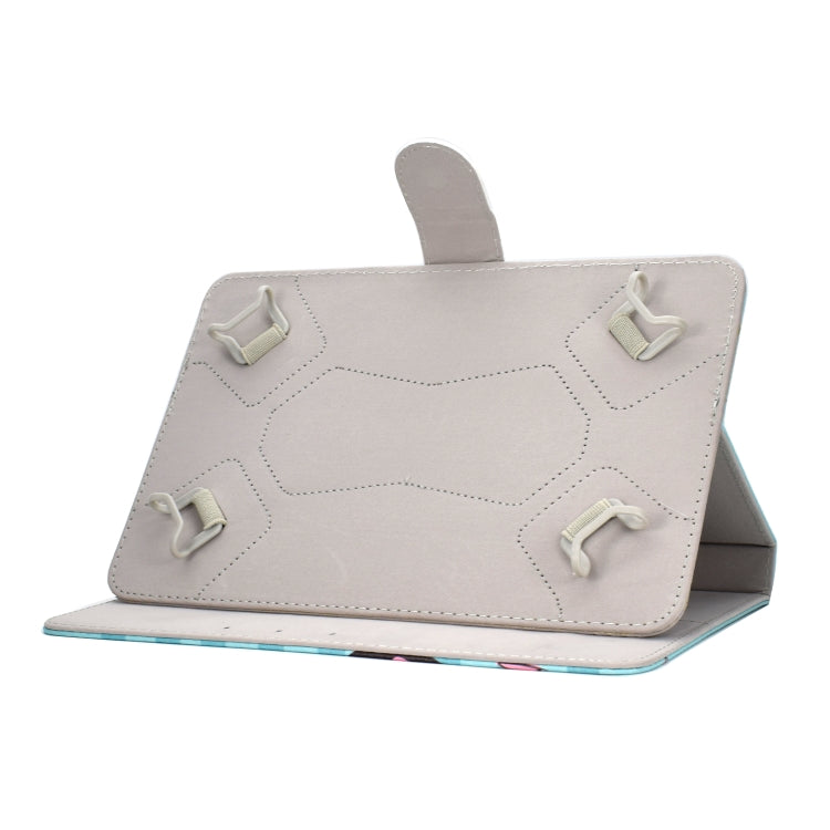 Colored Pattern Drawing Horizontal Flip PU Leather Case with Three-folding Holder for 10 inch Tablet PC(Starry sky) - 10 - 11 inch by PMC TechLife | Online Shopping South Africa | PMC TechLife | Buy Now Pay Later Mobicred