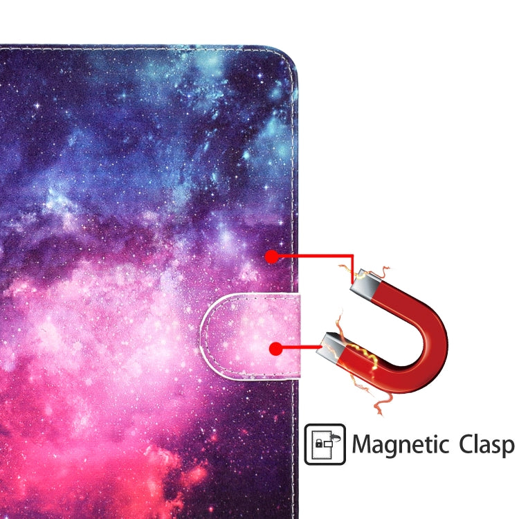 Colored Pattern Drawing Horizontal Flip PU Leather Case with Three-folding Holder for 10 inch Tablet PC(Starry sky) - 10 - 11 inch by PMC TechLife | Online Shopping South Africa | PMC TechLife | Buy Now Pay Later Mobicred