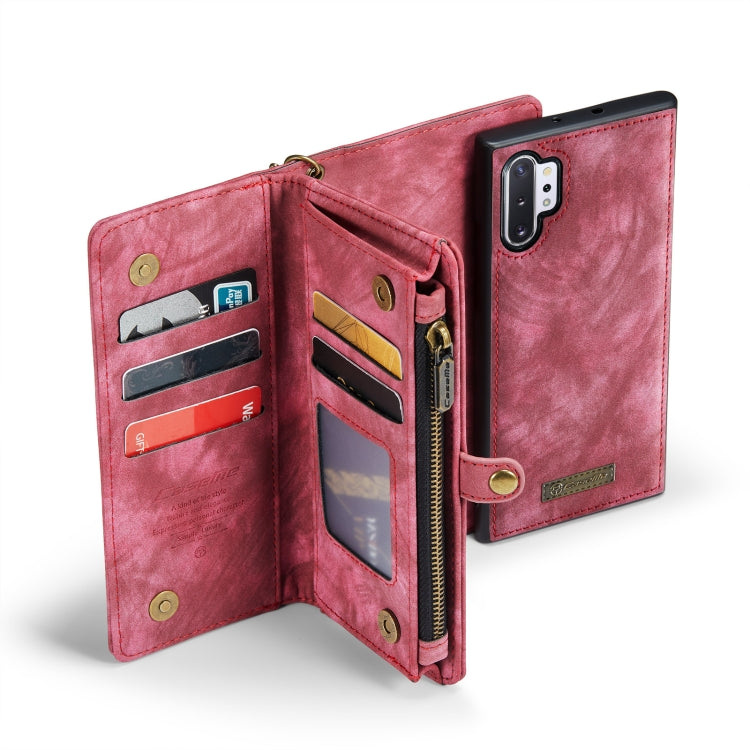 CFor Samsung Galaxy Note10+ CaseMe-008 Detachable Multifunctional Flip Leather Phone Case(Red) - Galaxy Phone Cases by CaseMe | Online Shopping South Africa | PMC Jewellery | Buy Now Pay Later Mobicred