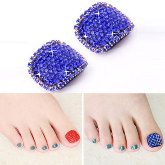 2 PCS Crystal Fake Nail Art Tips Rhinestone Full Cover Toenails Decals Stickers(NO:36) - Nail Stickers by PMC Jewellery | Online Shopping South Africa | PMC Jewellery | Buy Now Pay Later Mobicred