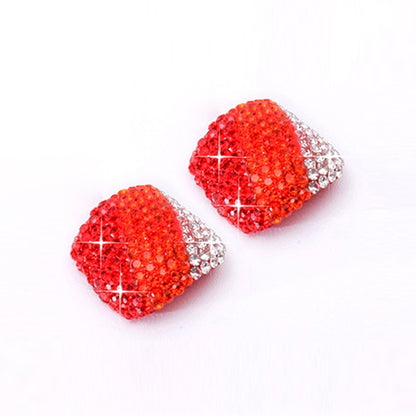 2 PCS Crystal Fake Nail Art Tips Rhinestone Full Cover Toenails Decals Stickers(NO:21) - Nail Stickers by PMC Jewellery | Online Shopping South Africa | PMC Jewellery | Buy Now Pay Later Mobicred