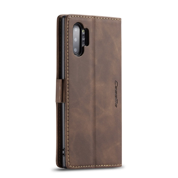 CaseMe-013 Multifunctional Horizontal Flip Leather Case with Card Slot & Holder & Wallet for Galaxy Note 10+(Coffee) - Galaxy Phone Cases by CaseMe | Online Shopping South Africa | PMC Jewellery | Buy Now Pay Later Mobicred