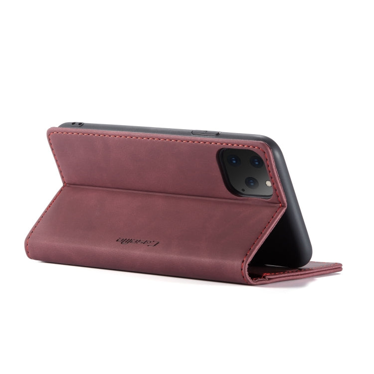 CaseMe-013 Multifunctional Horizontal Flip Leather Case with Card Slot & Holder & Wallet for iPhone 11 Pro Max(Wine) - iPhone 11 Pro Max Cases by CaseMe | Online Shopping South Africa | PMC Jewellery | Buy Now Pay Later Mobicred