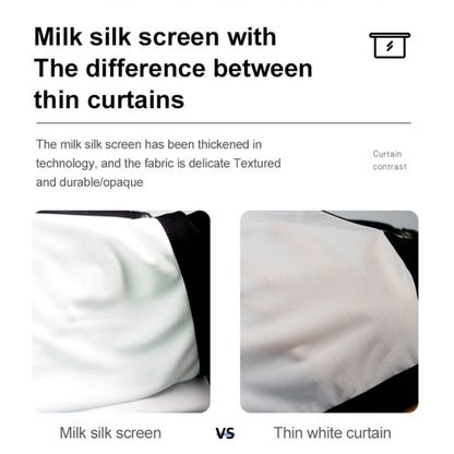 Folding Milk Silk Polyester Projector Film Curtain, Size:150 inch (16:9) Projection Area: 332 x 187cm - Film Curtains by PMC Jewellery | Online Shopping South Africa | PMC Jewellery