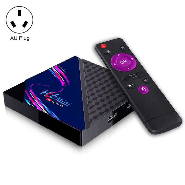 H96 Mini V8 4K Smart TV Box with Remote Control, Android 10.0, RK3228A Quad-core Cortex-A7, 1GB+8GB, Built-in TikTok, Support DLNA / HDMI / USBx2 / 2.4G WIFI, Plug Type:AU Plug - RK3228A by PMC Jewellery | Online Shopping South Africa | PMC Jewellery | Buy Now Pay Later Mobicred