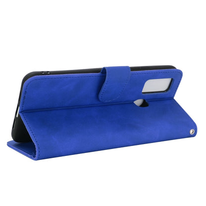 For DOOGEE N30 Solid Color Skin Feel Magnetic Buckle Horizontal Flip Calf Texture PU Leather Case with Holder & Card Slots & Wallet(Blue) - More Brand by PMC Jewellery | Online Shopping South Africa | PMC Jewellery | Buy Now Pay Later Mobicred