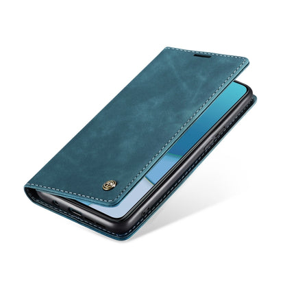 For OnePlus 8T CaseMe-013 Multifunctional Retro Frosted Horizontal Flip Leather Case with Card Slot & Holder & Wallet(Blue) - OnePlus Cases by CaseMe | Online Shopping South Africa | PMC Jewellery | Buy Now Pay Later Mobicred