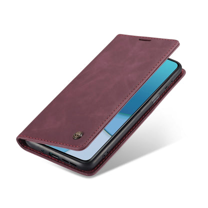 For OnePlus 8T CaseMe-013 Multifunctional Retro Frosted Horizontal Flip Leather Case with Card Slot & Holder & Wallet(Wine Red) - OnePlus Cases by CaseMe | Online Shopping South Africa | PMC Jewellery | Buy Now Pay Later Mobicred