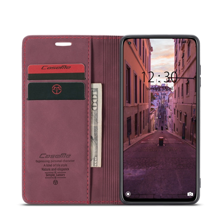 For Xiaomi Mi 10T Lite 5G CaseMe-013 Multifunctional Retro Frosted Horizontal Flip Leather Case with Card Slot & Holder & Wallet(Wine Red) - Xiaomi Cases by CaseMe | Online Shopping South Africa | PMC Jewellery | Buy Now Pay Later Mobicred