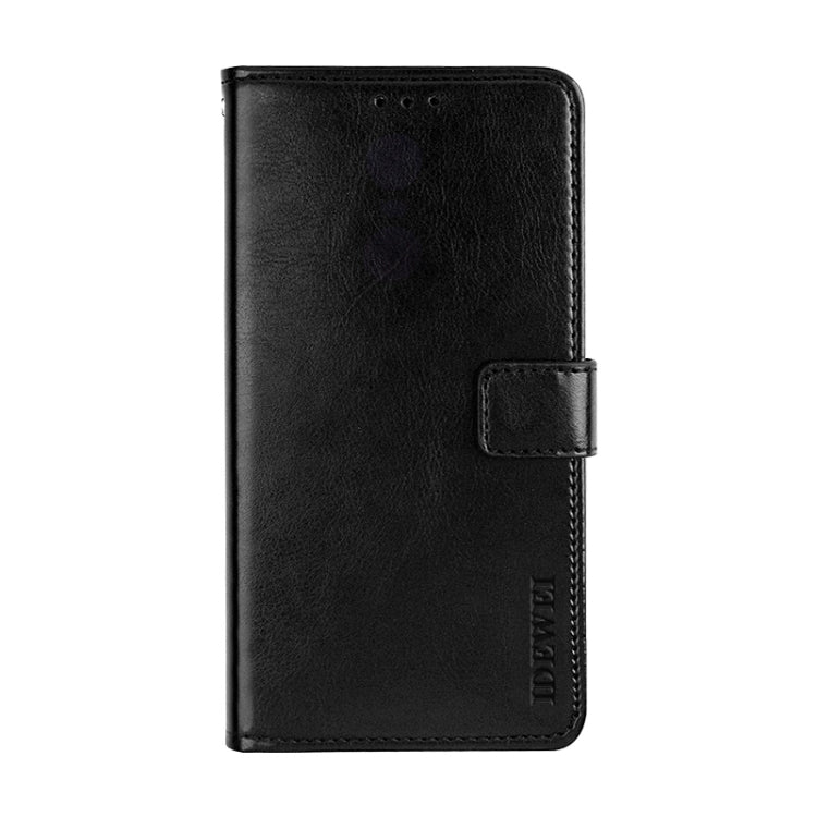 For Fujitsu Arrows RX idewei Crazy Horse Texture Horizontal Flip Leather Case with Holder & Card Slots & Wallet(Black) - More Brand by idewei | Online Shopping South Africa | PMC Jewellery | Buy Now Pay Later Mobicred