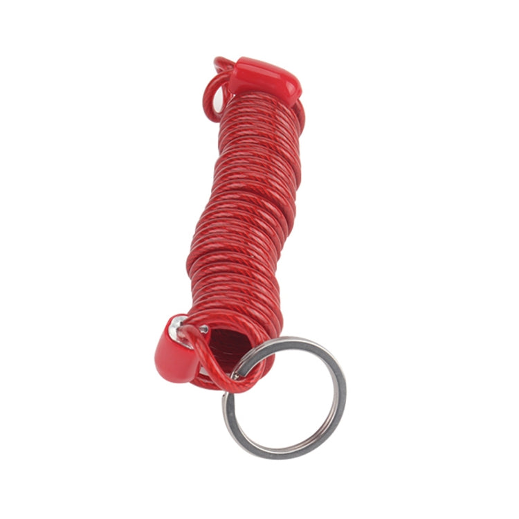 RV Trailer Spring Safety Rope Breakaway Cable, Safety Buckle Size:M8 x 80mm(Red) - Towing Bars by PMC Jewellery | Online Shopping South Africa | PMC Jewellery | Buy Now Pay Later Mobicred