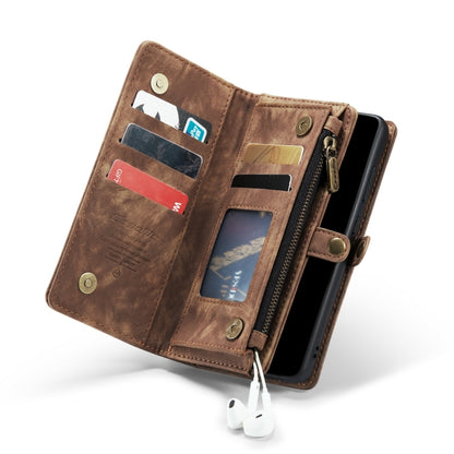 For Samsung Galaxy S21 5G CaseMe-008 Detachable Multifunctional Flip Leather Phone Case(Brown) - Galaxy S21 5G Cases by CaseMe | Online Shopping South Africa | PMC Jewellery | Buy Now Pay Later Mobicred