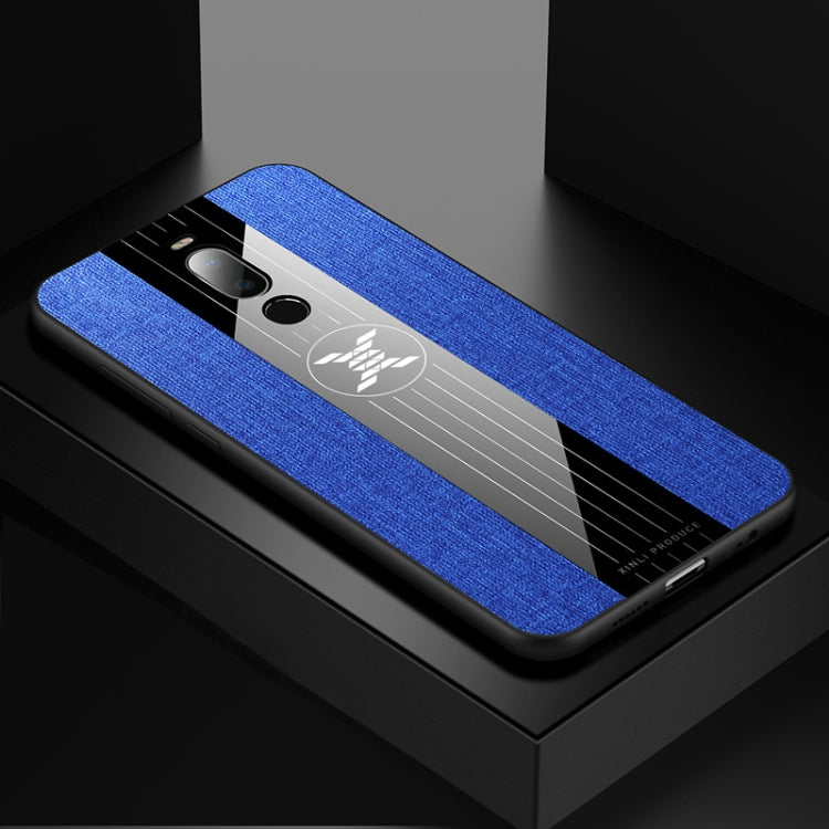 For Meizu Note 8 XINLI Stitching Cloth Texture Shockproof TPU Protective Case(Blue) - Meizu by XINLI | Online Shopping South Africa | PMC Jewellery | Buy Now Pay Later Mobicred