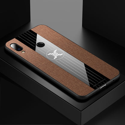 For Meizu Note 9 XINLI Stitching Cloth Texture Shockproof TPU Protective Case(Brown) - Meizu by XINLI | Online Shopping South Africa | PMC Jewellery | Buy Now Pay Later Mobicred