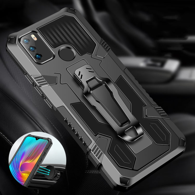 For Infinix Note7 Lite / Hot 9 Machine Armor Warrior Shockproof PC + TPU Protective Case(Black) - Infinix Cases by idewei | Online Shopping South Africa | PMC Jewellery