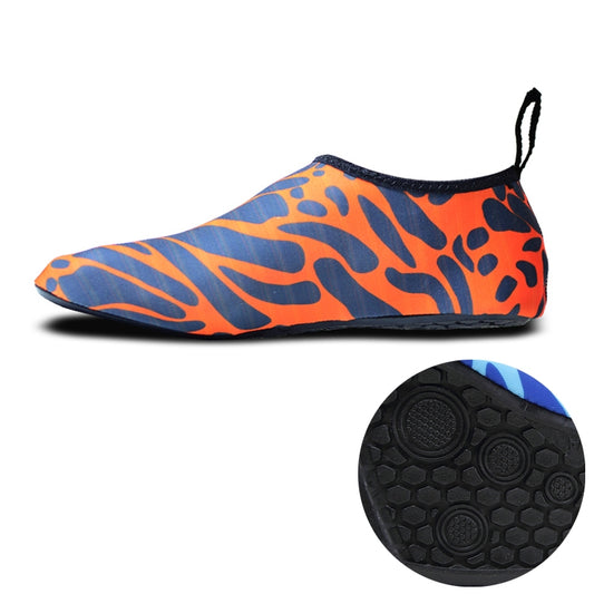 Non-slip Wear-resisting Thick Rubber Sole Diving Shoes and  Socks, One Pair, Size:XL (Figured Orange) - Swimming Fins & Diving Shoes by PMC Jewellery | Online Shopping South Africa | PMC Jewellery | Buy Now Pay Later Mobicred