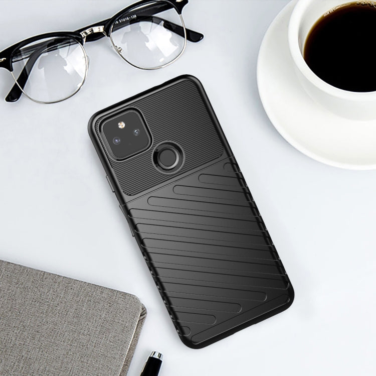 For Google Pixel 5A Thunderbolt Shockproof TPU Protective Soft Case(Black) - Google Cases by PMC TechLife | Online Shopping South Africa | PMC TechLife | Buy Now Pay Later Mobicred