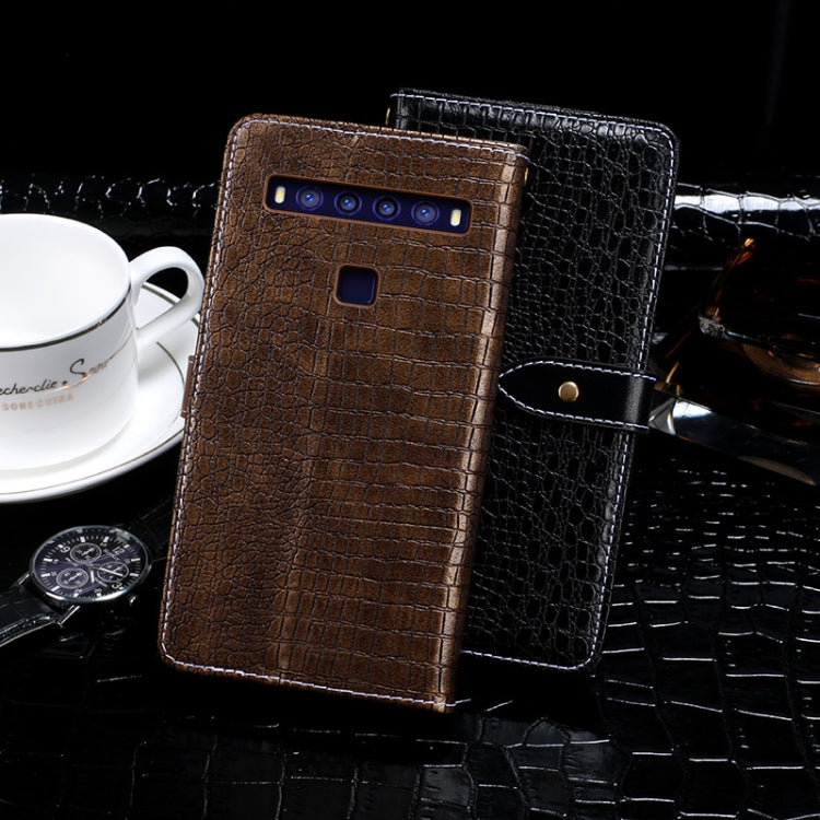 For TCL 10 5G idewei Crocodile Texture Horizontal Flip Leather Case with Holder & Card Slots & Wallet(Dark Blue) - More Brand by idewei | Online Shopping South Africa | PMC Jewellery | Buy Now Pay Later Mobicred