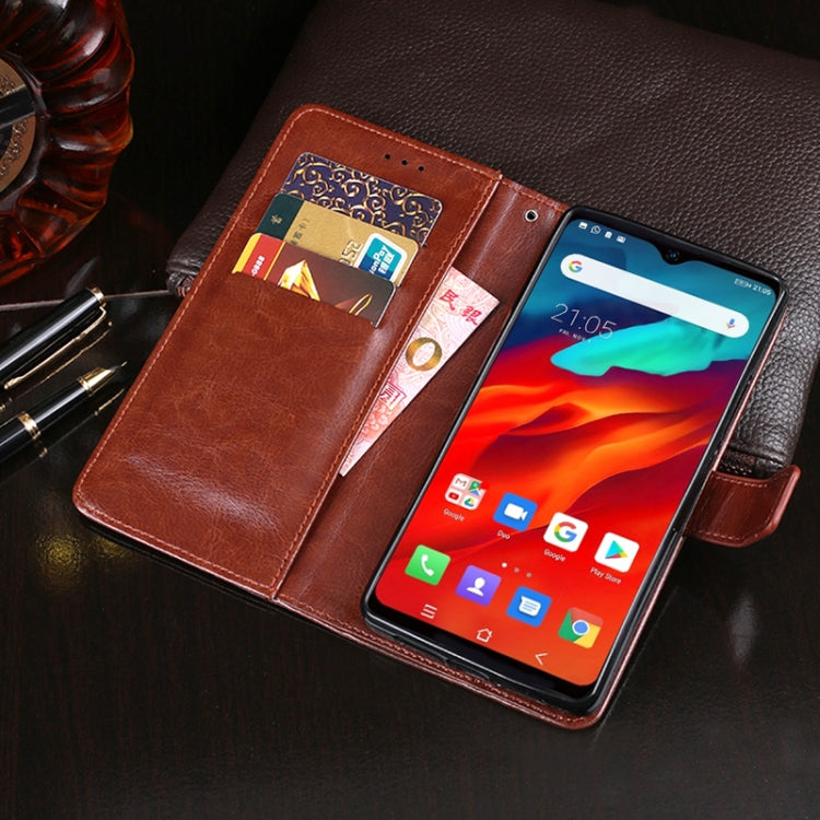 For Blackview A80 Plus idewei Crazy Horse Texture Horizontal Flip Leather Case with Holder & Card Slots & Wallet(Sky Blue) - More Brand by idewei | Online Shopping South Africa | PMC TechLife | Buy Now Pay Later Mobicred