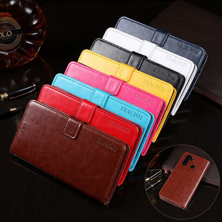For Blackview A80 Plus idewei Crazy Horse Texture Horizontal Flip Leather Case with Holder & Card Slots & Wallet(Sky Blue) - More Brand by idewei | Online Shopping South Africa | PMC TechLife | Buy Now Pay Later Mobicred