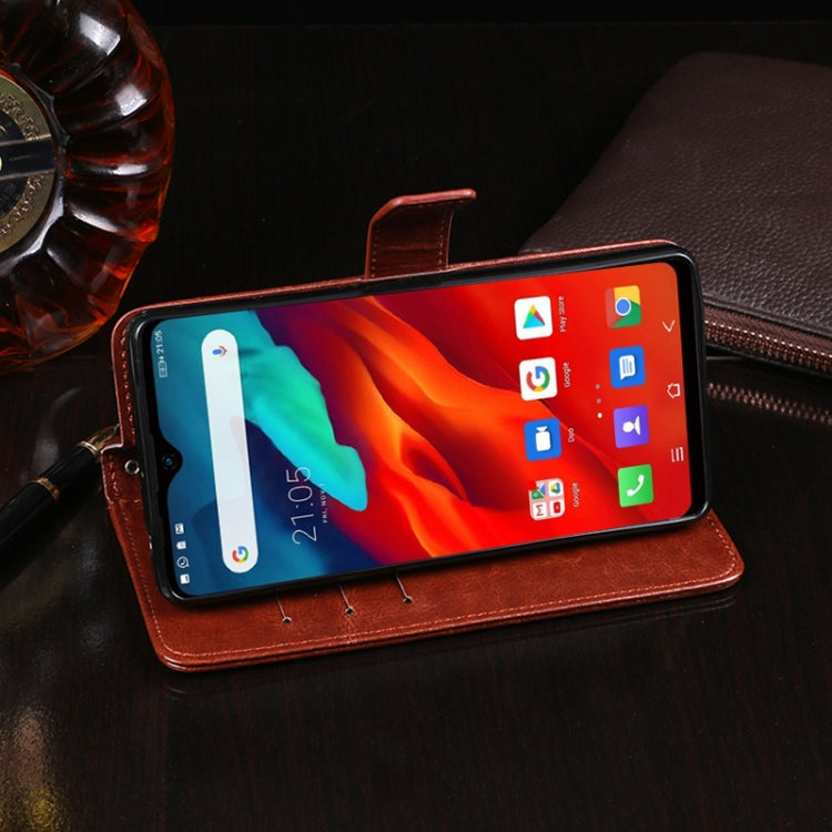 For Blackview A80 Plus idewei Crazy Horse Texture Horizontal Flip Leather Case with Holder & Card Slots & Wallet(Black) - More Brand by idewei | Online Shopping South Africa | PMC TechLife | Buy Now Pay Later Mobicred