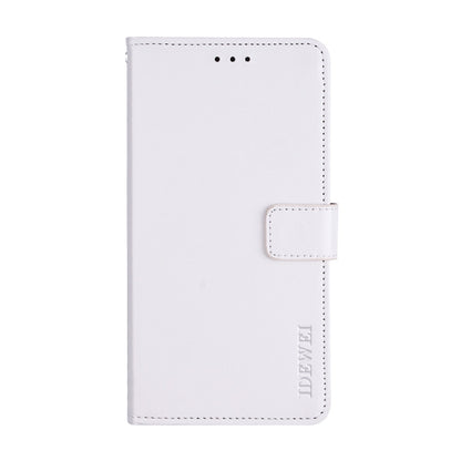 For Meizu 18 Pro idewei Crazy Horse Texture Horizontal Flip Leather Case with Holder & Card Slots & Wallet(White) - Meizu by idewei | Online Shopping South Africa | PMC Jewellery | Buy Now Pay Later Mobicred