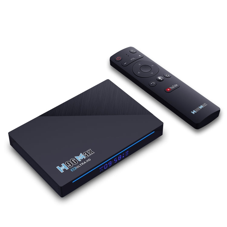 H96 Max 8K Smart TV BOX Android 11.0 Media Player with Remote Control, Quad Core RK3566, RAM: 4GB, ROM: 32GB, Dual Frequency 2.4GHz WiFi / 5G, Plug Type:EU Plug - RK3566 by PMC Jewellery | Online Shopping South Africa | PMC Jewellery | Buy Now Pay Later Mobicred