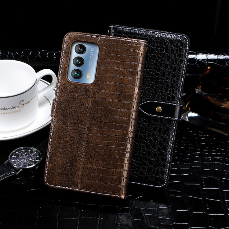 For Meizu 18 idewei Crocodile Texture Horizontal Flip Leather Case with Holder & Card Slots & Wallet(Black) - Meizu by idewei | Online Shopping South Africa | PMC Jewellery | Buy Now Pay Later Mobicred