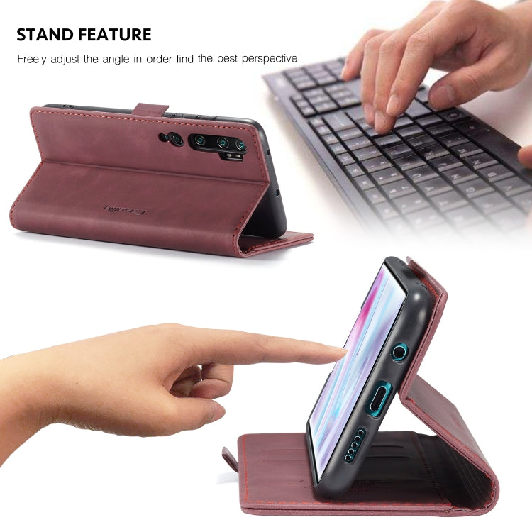 For Xiaomi CC9 Pro CaseMe 013 Multifunctional Horizontal Flip Leather Case with Holder & Card Slot & Wallet(Wine Red) - Xiaomi Cases by CaseMe | Online Shopping South Africa | PMC Jewellery | Buy Now Pay Later Mobicred