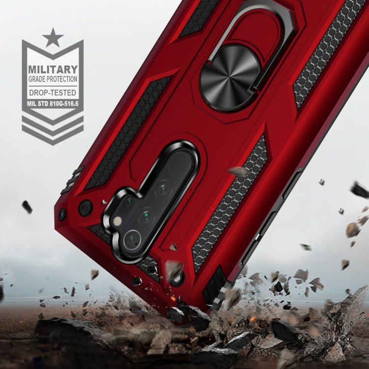 For Xiaomi Redmi Note 8 Pro Armor Shockproof TPU + PC Protective Case with 360 Degree Rotation Holder(Blue) - Xiaomi Cases by PMC TechLife | Online Shopping South Africa | PMC TechLife | Buy Now Pay Later Mobicred