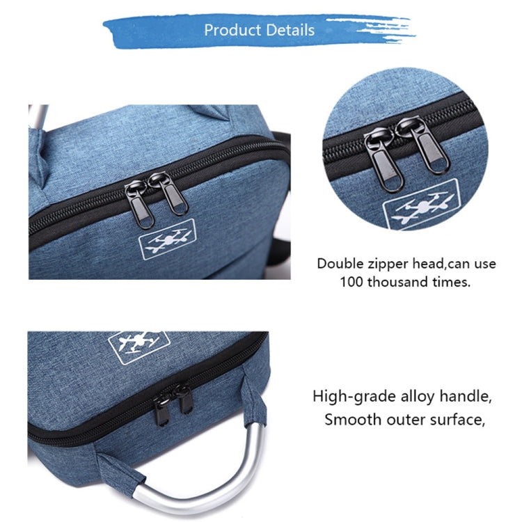 Shockproof Waterproof Single Shoulder Storage Travel Carrying Cover Case Box for DJI Air 2S(Blue+Black Liner) - Backpacks & Bags by PMC Jewellery | Online Shopping South Africa | PMC Jewellery | Buy Now Pay Later Mobicred